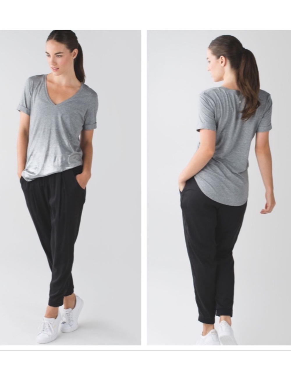 NEW Lululemon Love Tee II silver shimmer small medium 4